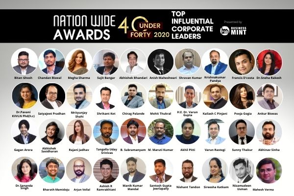 BUSINESS MINT 6TH EDITION NATIONWIDE AWARDS, 40 UNDER 40 – TOP INFLUENTIAL CORPORATE LEADERS – 2020